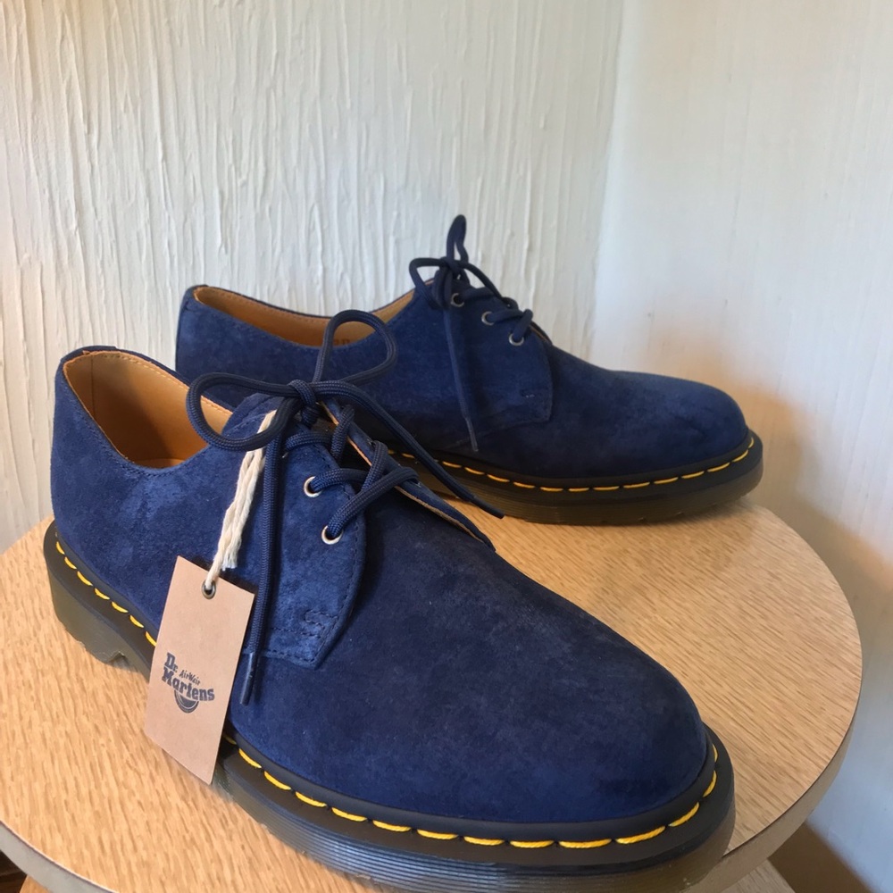 Dr. Martens Indigo suede Men's Shoes